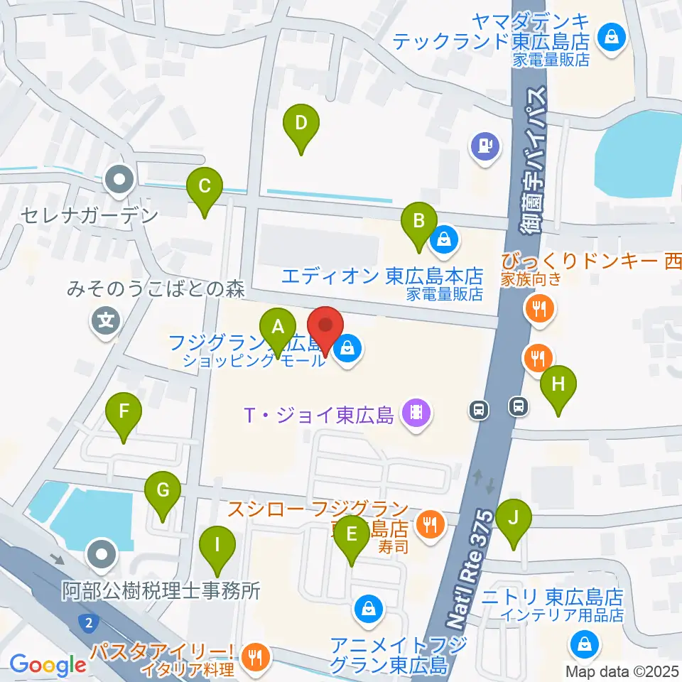キハラ楽器西条店ときめきセンター周辺の駐車場・コインパーキング一覧地図