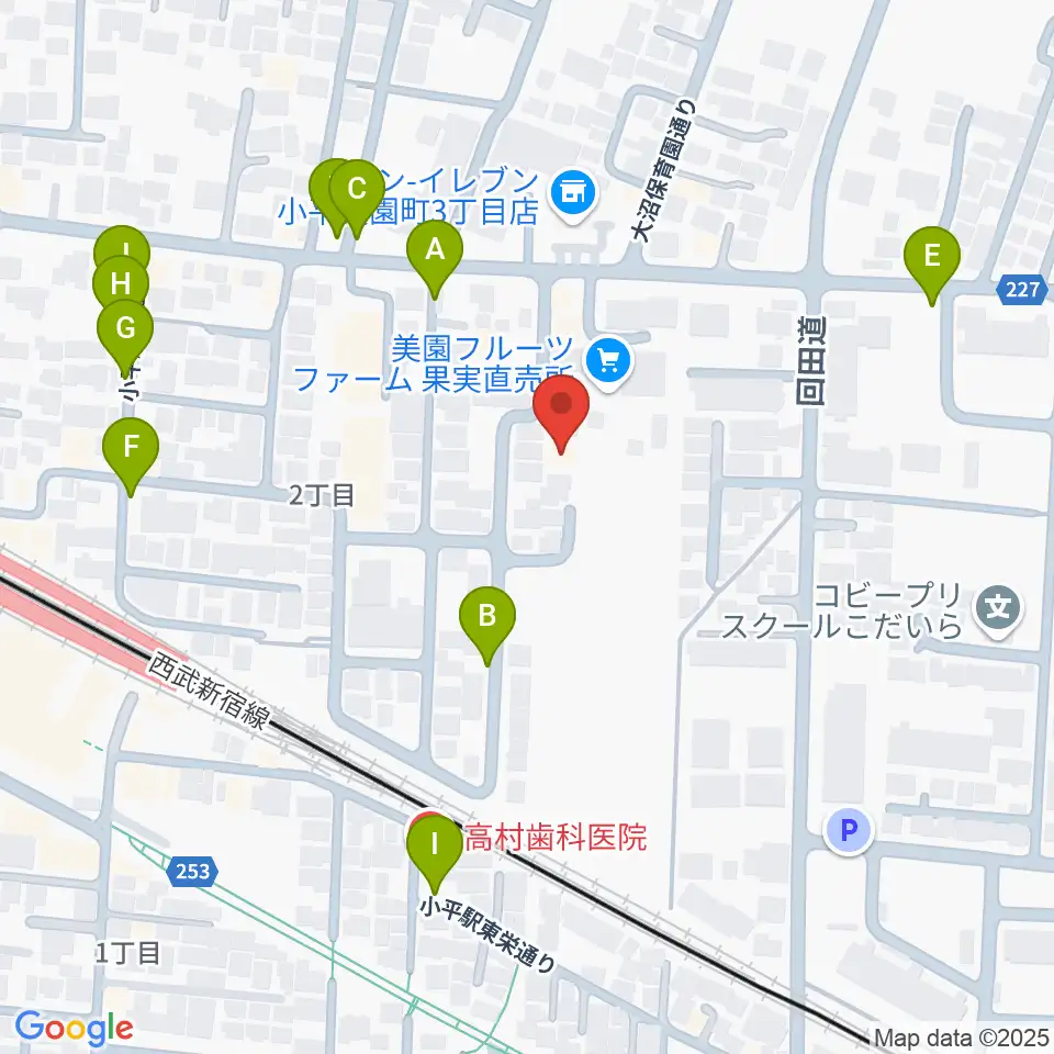 ギターのじゃべらぼう周辺の駐車場・コインパーキング一覧地図