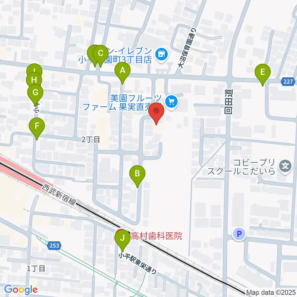 ギターのじゃべらぼう周辺の駐車場・コインパーキング一覧地図