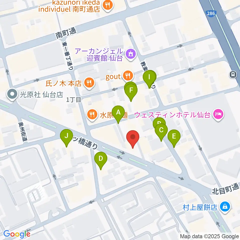 サンリツ楽器周辺の駐車場・コインパーキング一覧地図