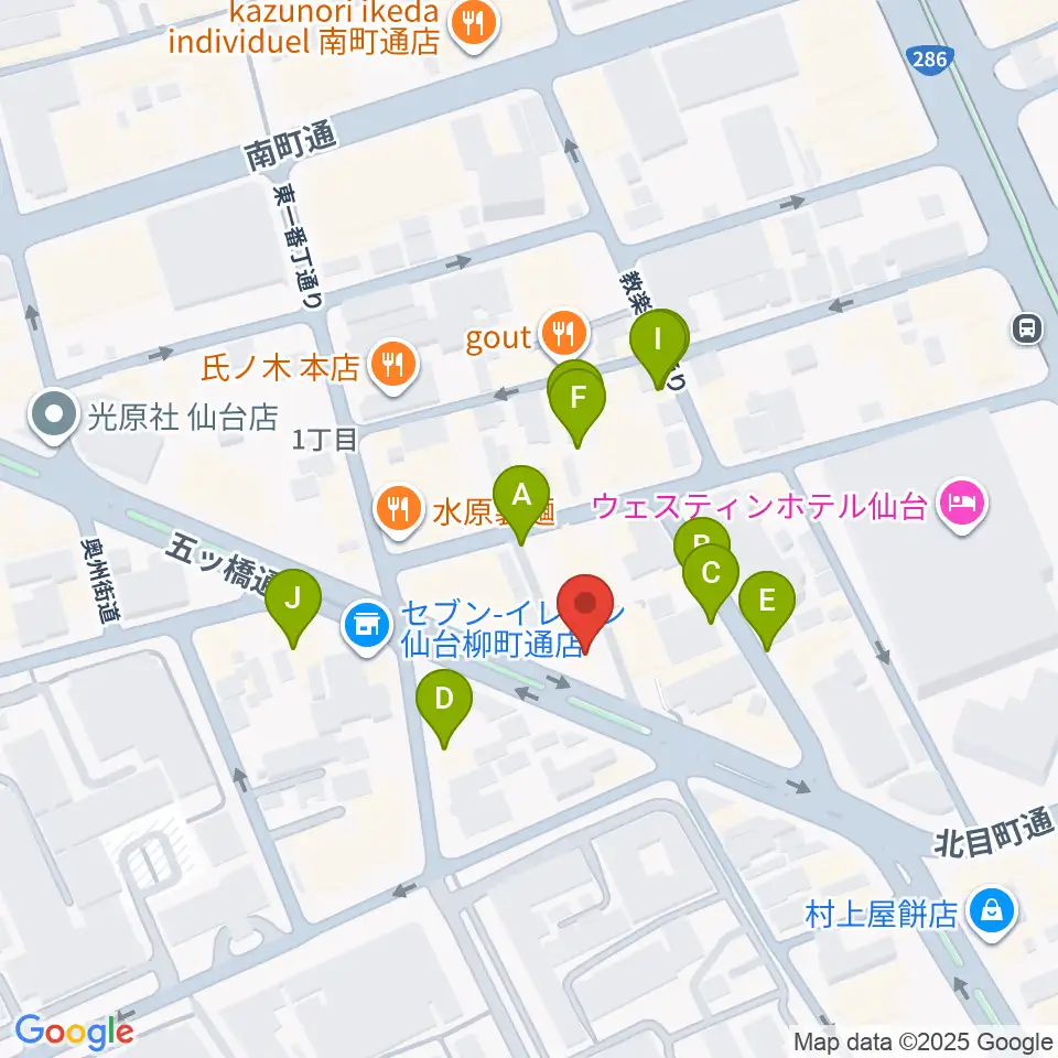 サンリツ楽器周辺の駐車場・コインパーキング一覧地図