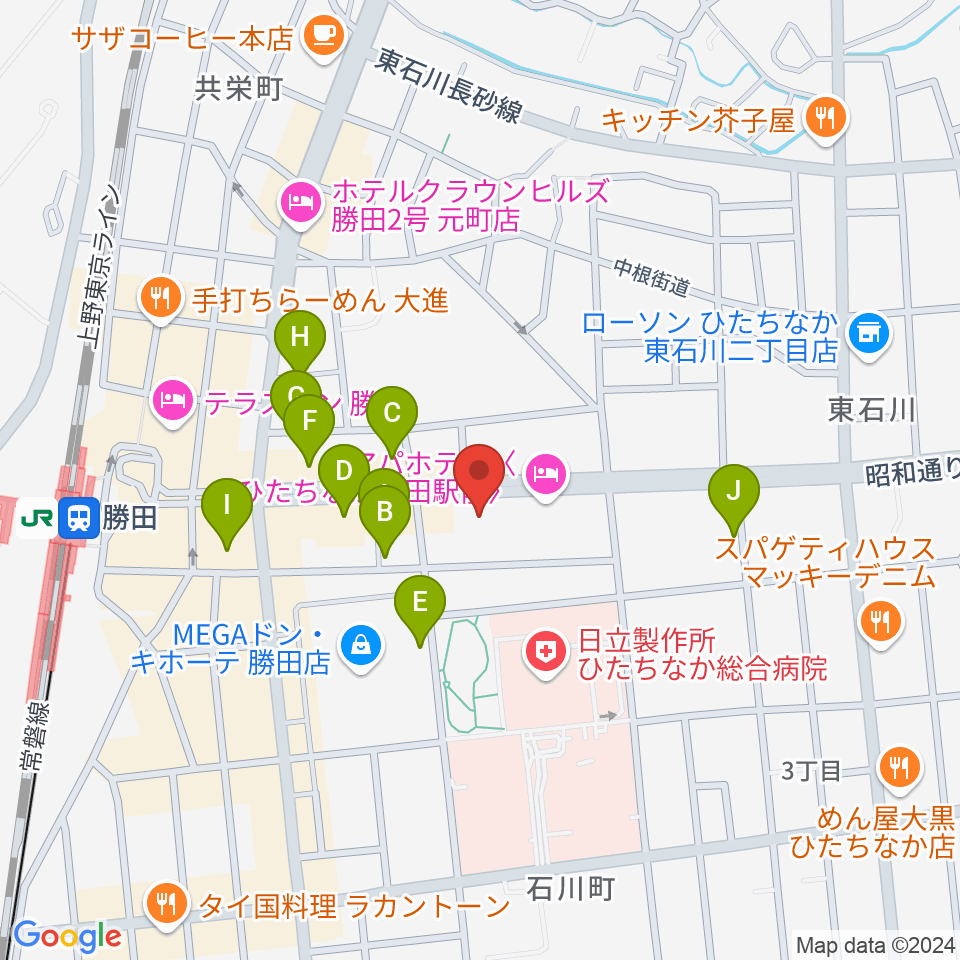 関山楽器 SEKIYAMA周辺の駐車場・コインパーキング一覧地図