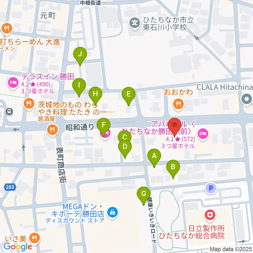 関山楽器 SEKIYAMA周辺の駐車場・コインパーキング一覧地図