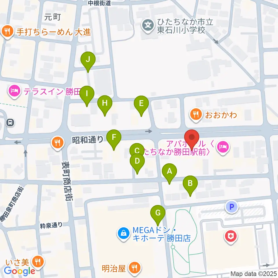 関山楽器 SEKIYAMA周辺の駐車場・コインパーキング一覧地図