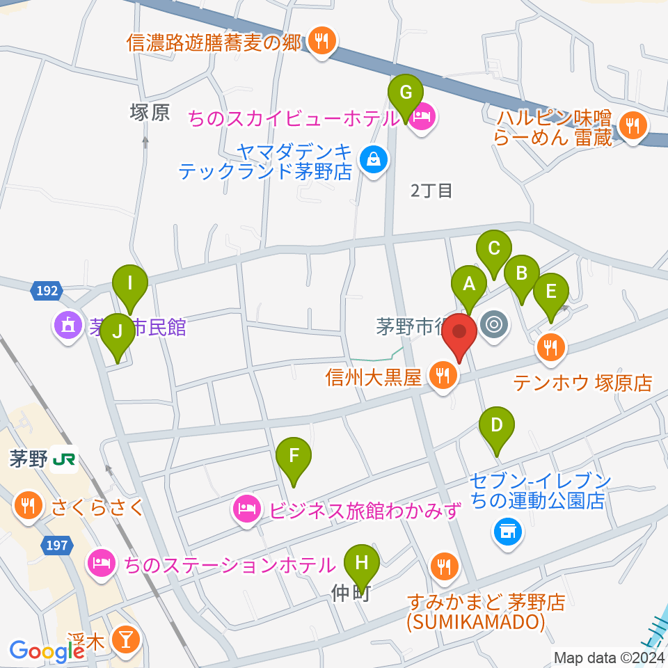 シマダヤ楽器店周辺の駐車場・コインパーキング一覧地図