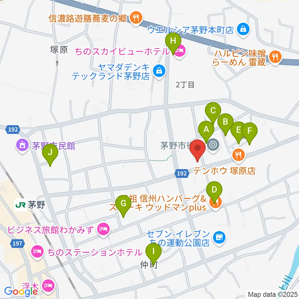 シマダヤ楽器店周辺の駐車場・コインパーキング一覧地図