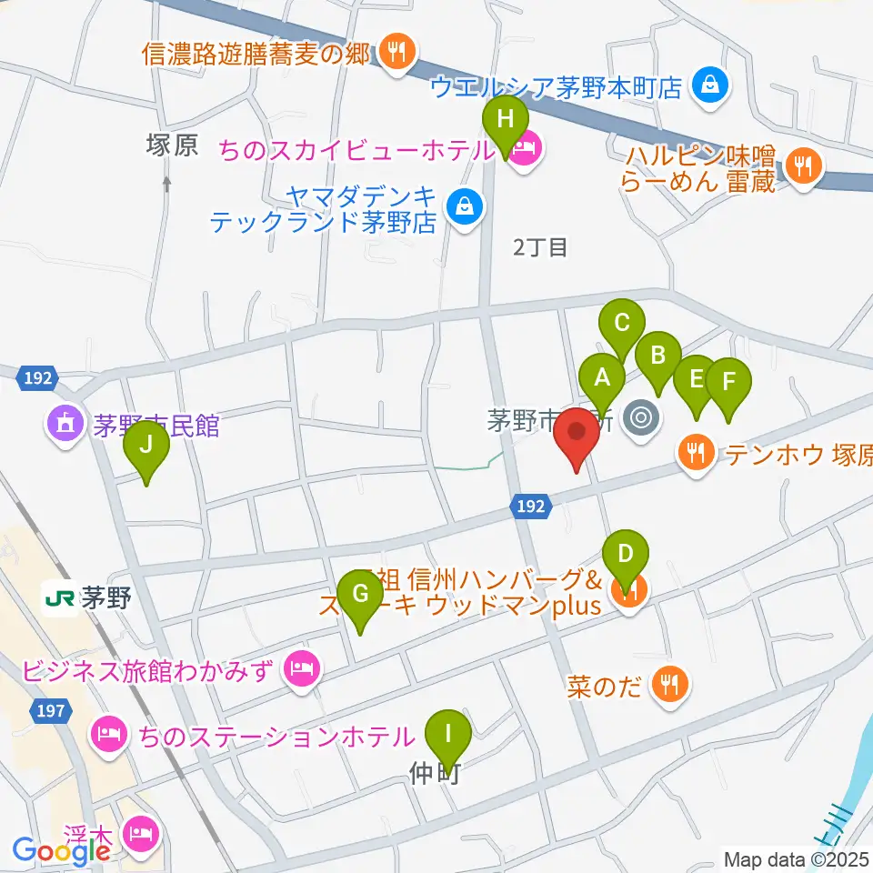 シマダヤ楽器店周辺の駐車場・コインパーキング一覧地図