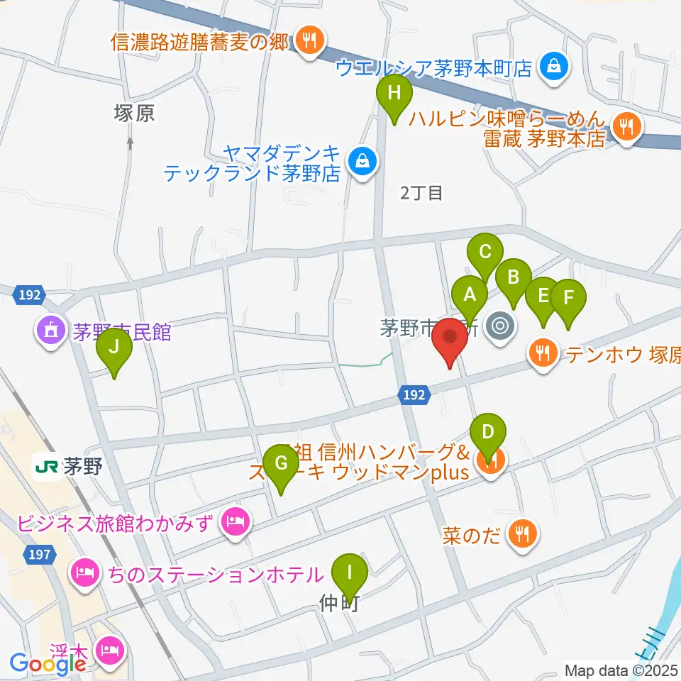 シマダヤ楽器店周辺の駐車場・コインパーキング一覧地図
