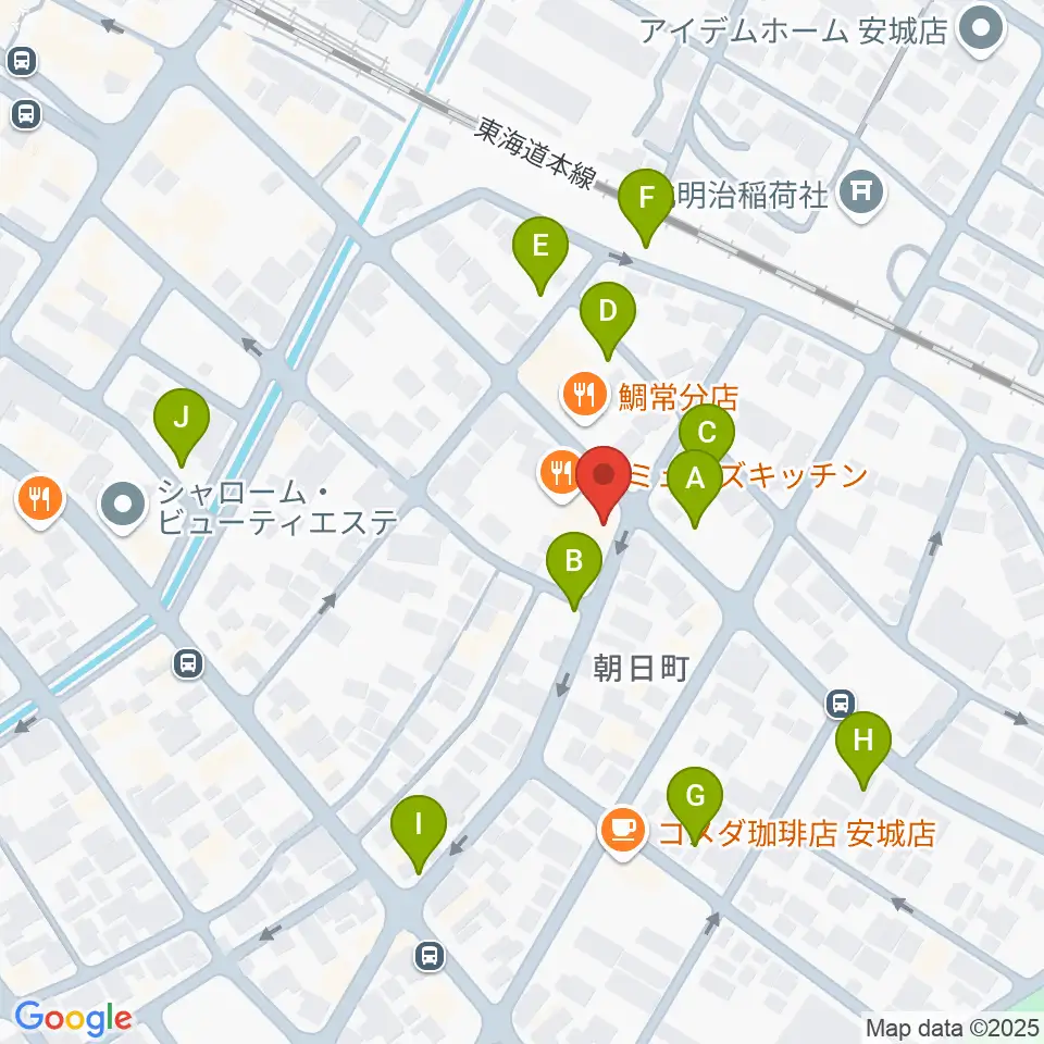 ツルタ楽器周辺の駐車場・コインパーキング一覧地図