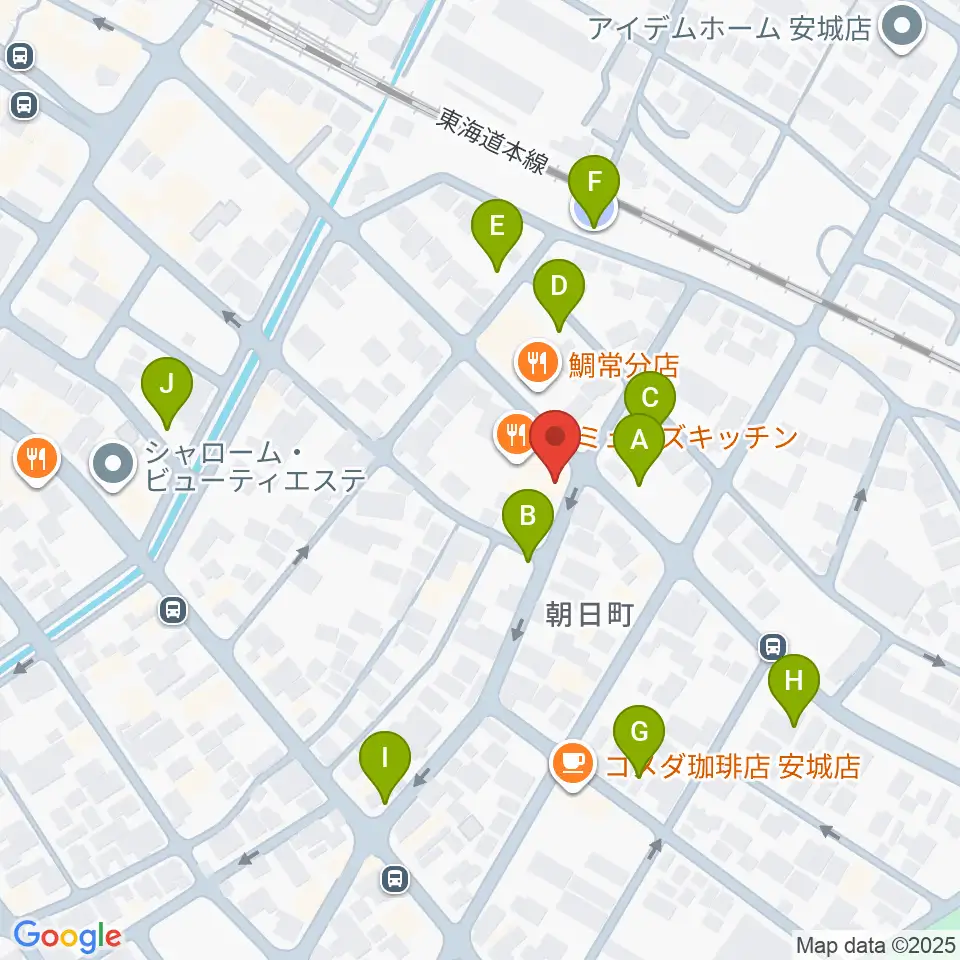 ツルタ楽器周辺の駐車場・コインパーキング一覧地図