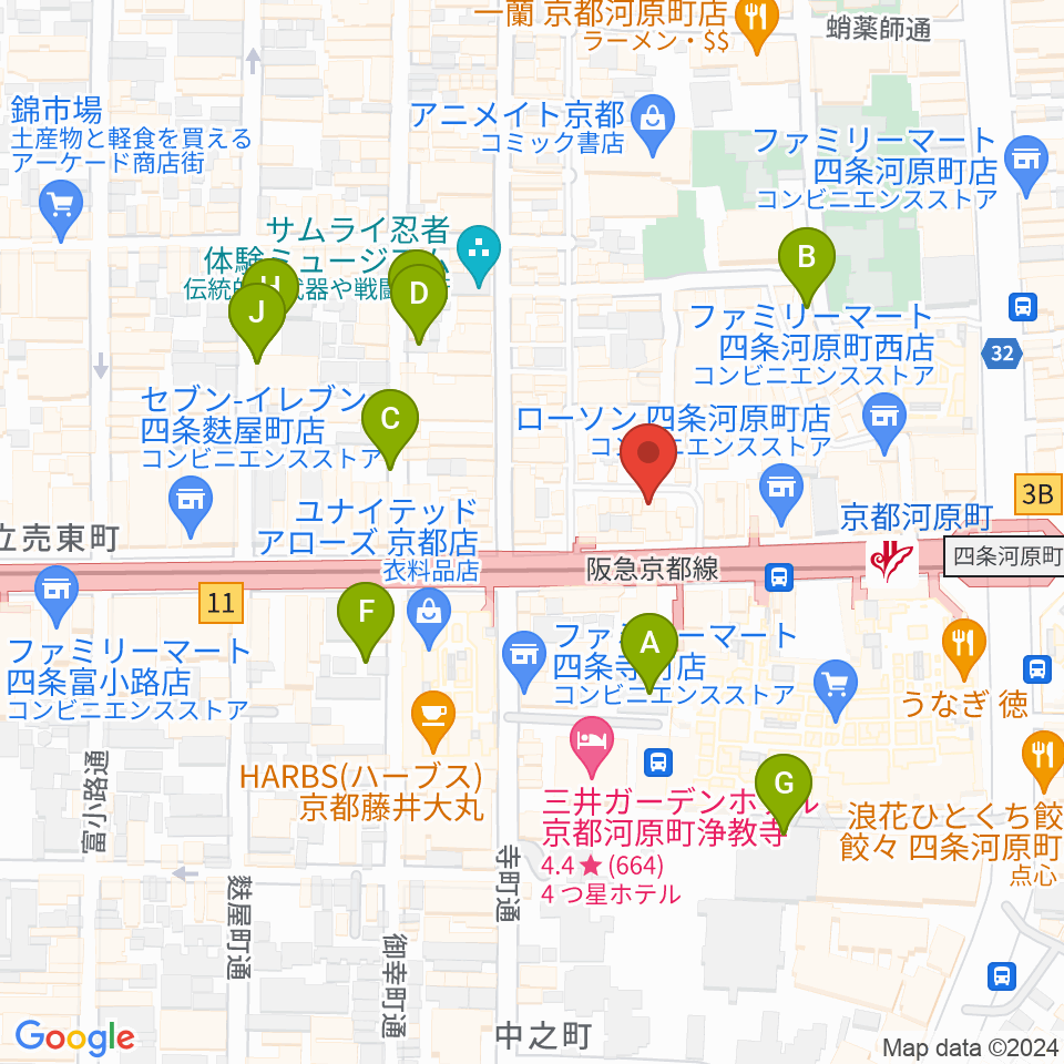 穴沢楽器店周辺の駐車場・コインパーキング一覧地図