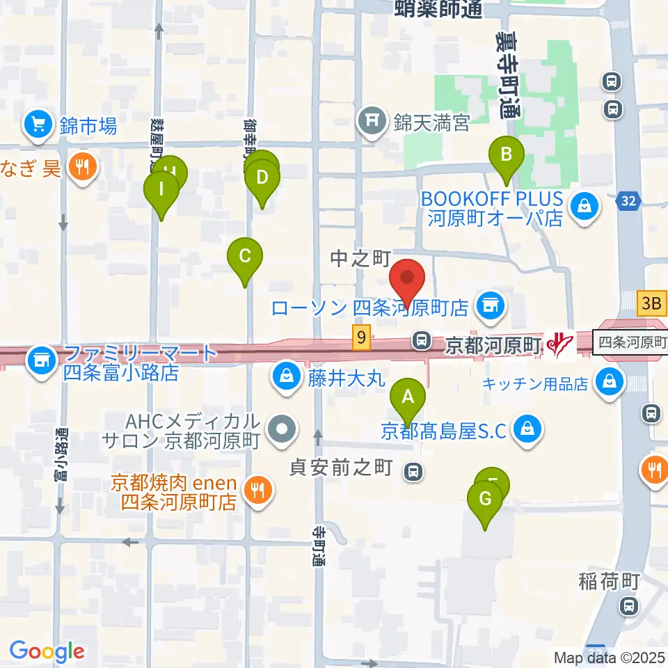 穴沢楽器店周辺の駐車場・コインパーキング一覧地図