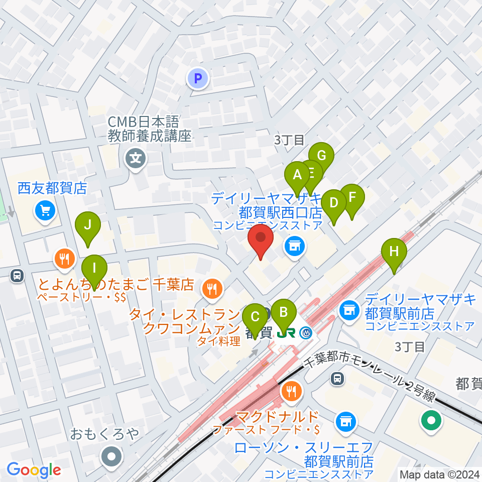 株式会社アイバ楽器周辺の駐車場・コインパーキング一覧地図