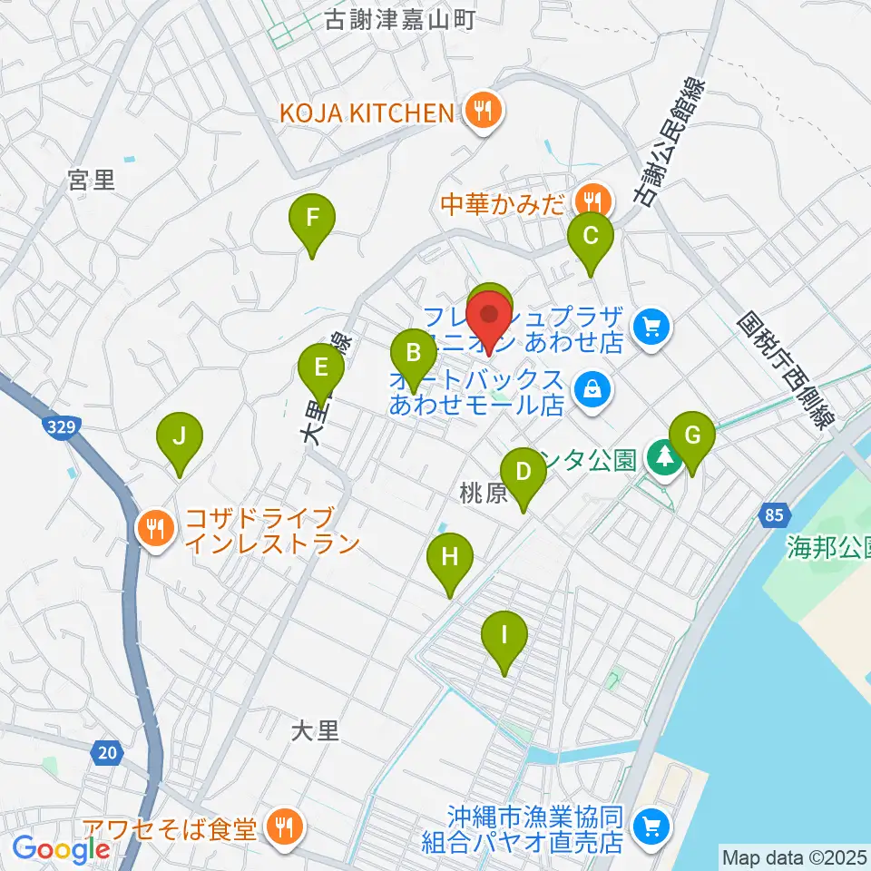 新崎太鼓三味線店周辺の駐車場・コインパーキング一覧地図