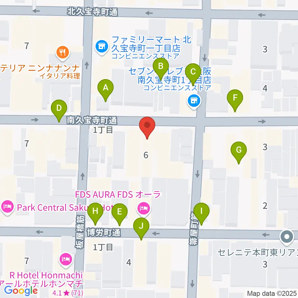エバ電子楽器周辺の駐車場・コインパーキング一覧地図