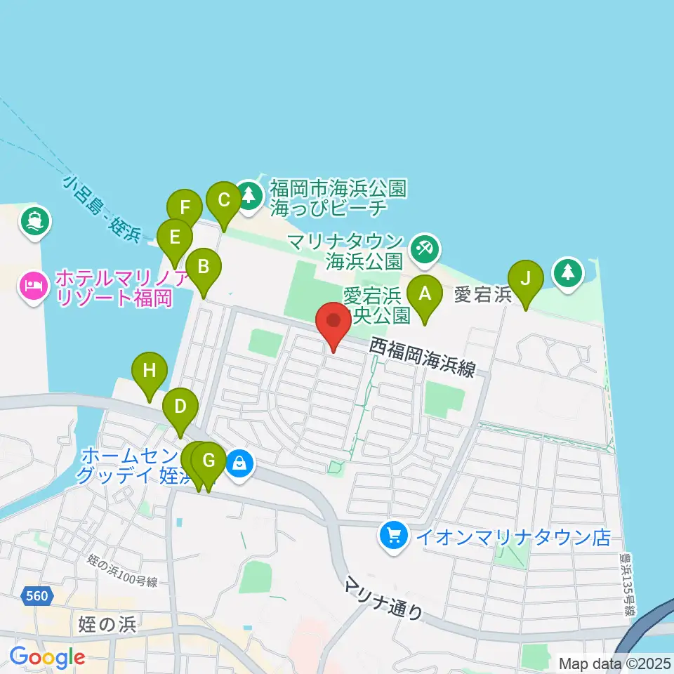 シャコンヌ福岡店周辺の駐車場・コインパーキング一覧地図