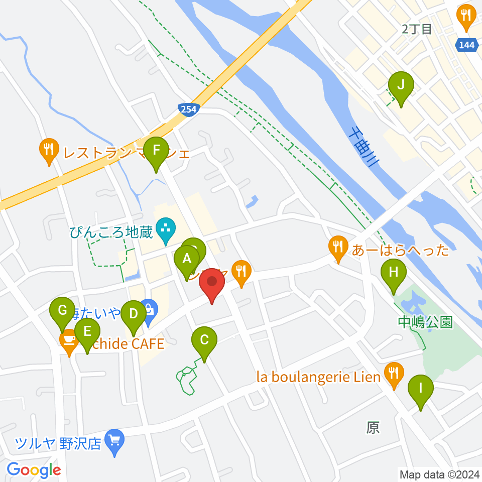 池田楽器店周辺の駐車場・コインパーキング一覧地図