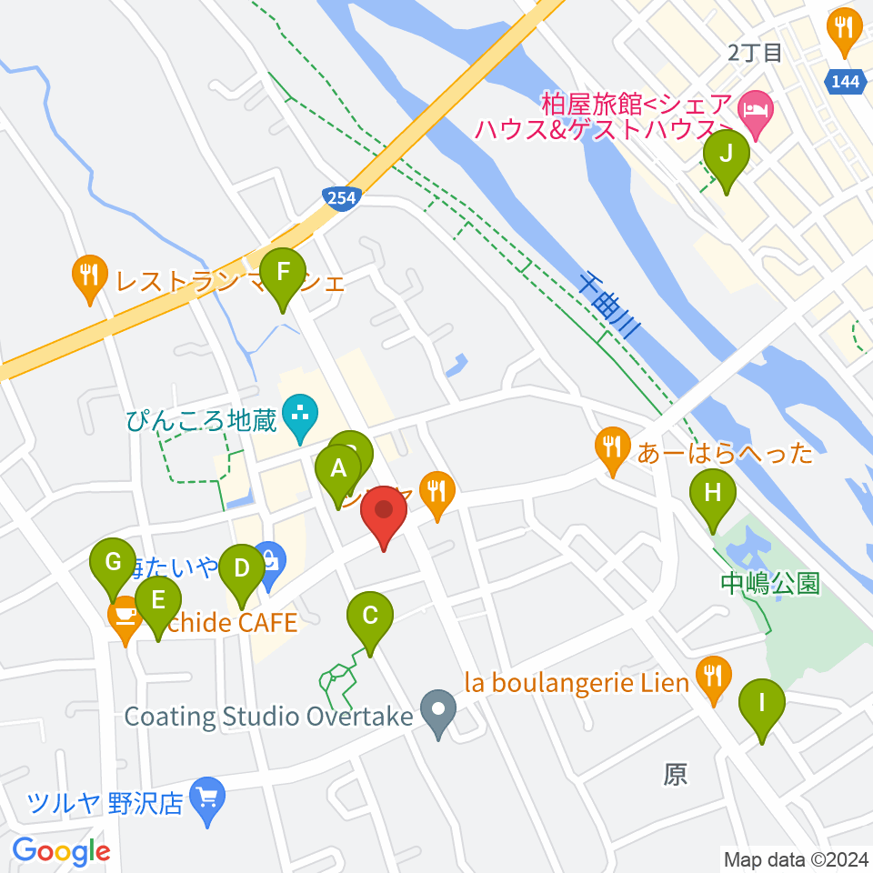 池田楽器店周辺の駐車場・コインパーキング一覧地図