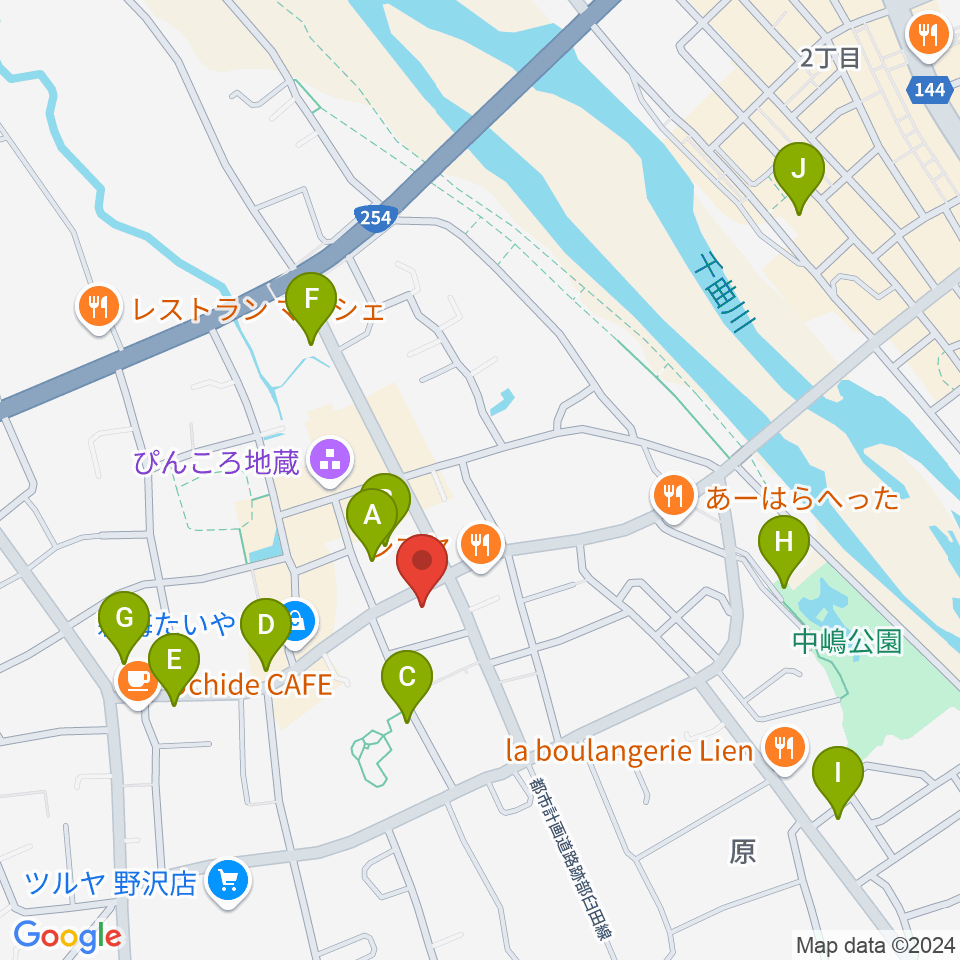 池田楽器店周辺の駐車場・コインパーキング一覧地図