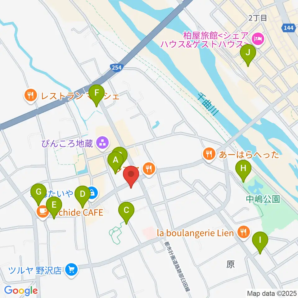 池田楽器店周辺の駐車場・コインパーキング一覧地図