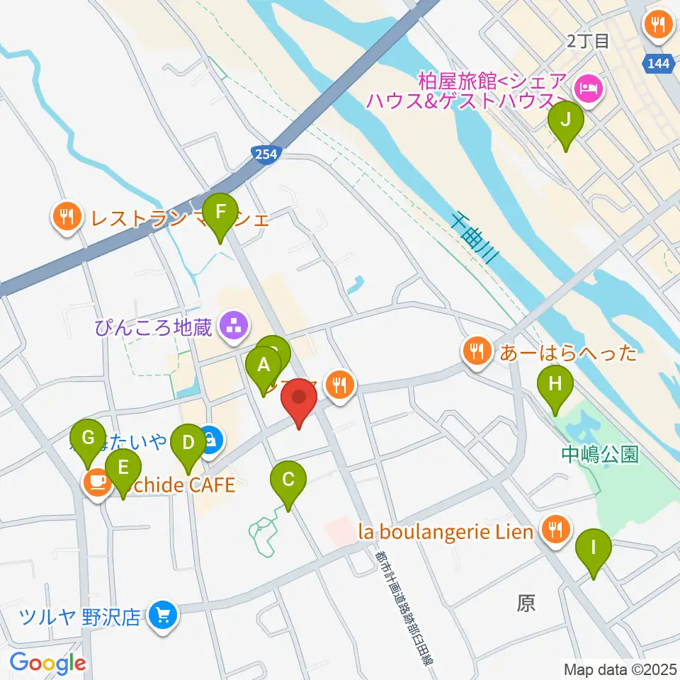 池田楽器店周辺の駐車場・コインパーキング一覧地図