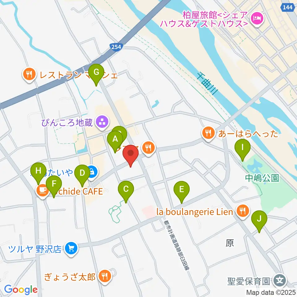 池田楽器店周辺の駐車場・コインパーキング一覧地図