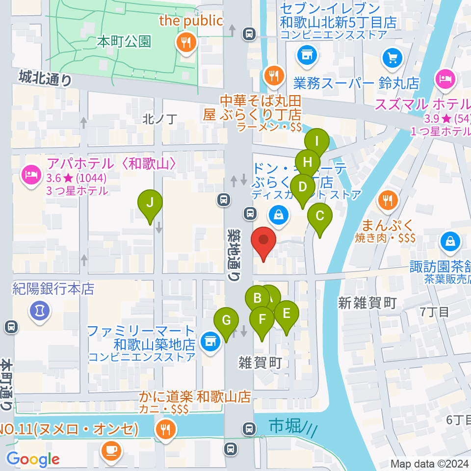 Music Land TAKE OFF周辺の駐車場・コインパーキング一覧地図