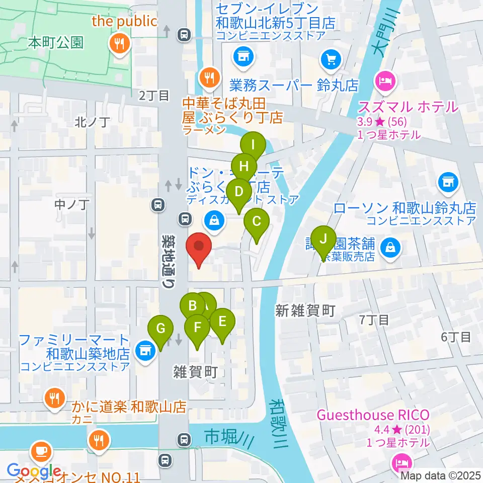 Music Land TAKE OFF周辺の駐車場・コインパーキング一覧地図