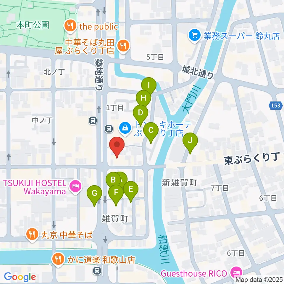 Music Land TAKE OFF周辺の駐車場・コインパーキング一覧地図