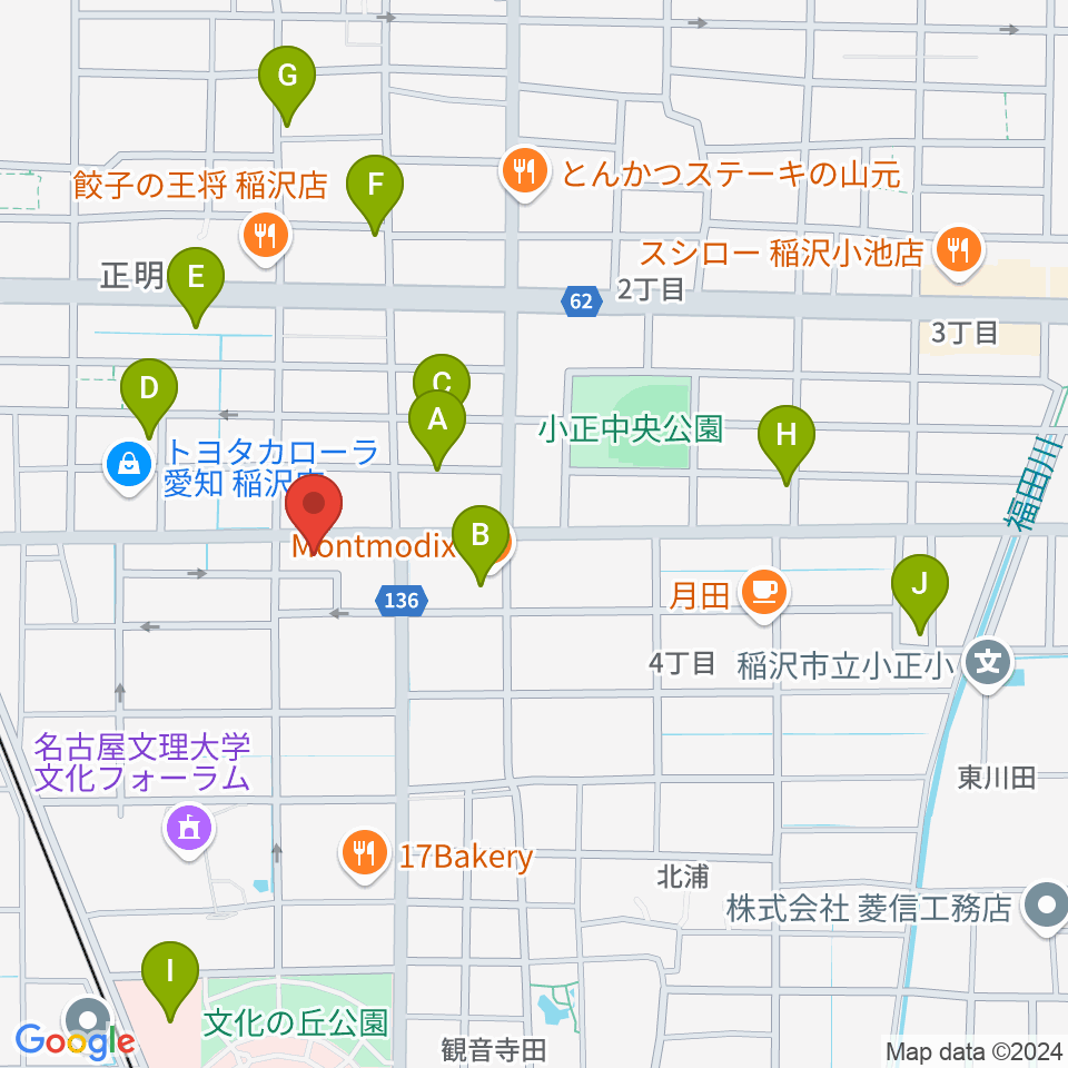 星川楽器周辺の駐車場・コインパーキング一覧地図