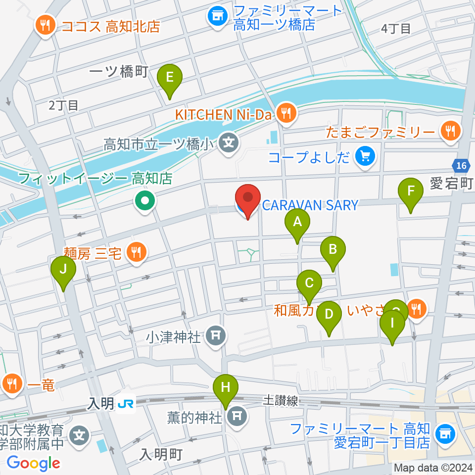 楽器堂OPUS本店周辺の駐車場・コインパーキング一覧地図