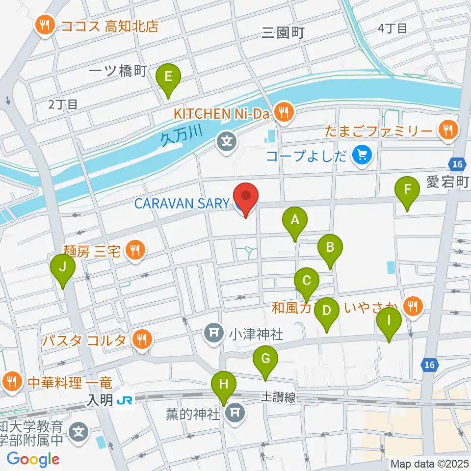 楽器堂OPUS本店周辺の駐車場・コインパーキング一覧地図