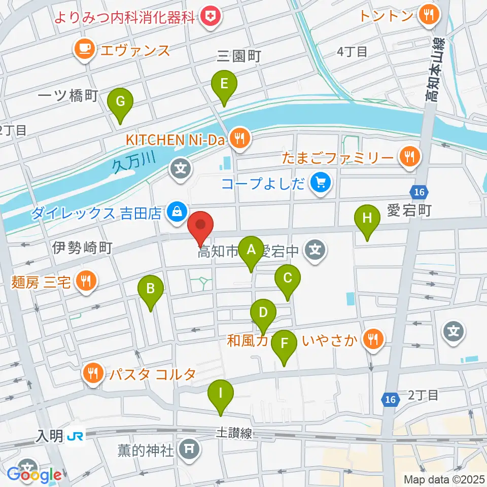 楽器堂OPUS本店周辺の駐車場・コインパーキング一覧地図