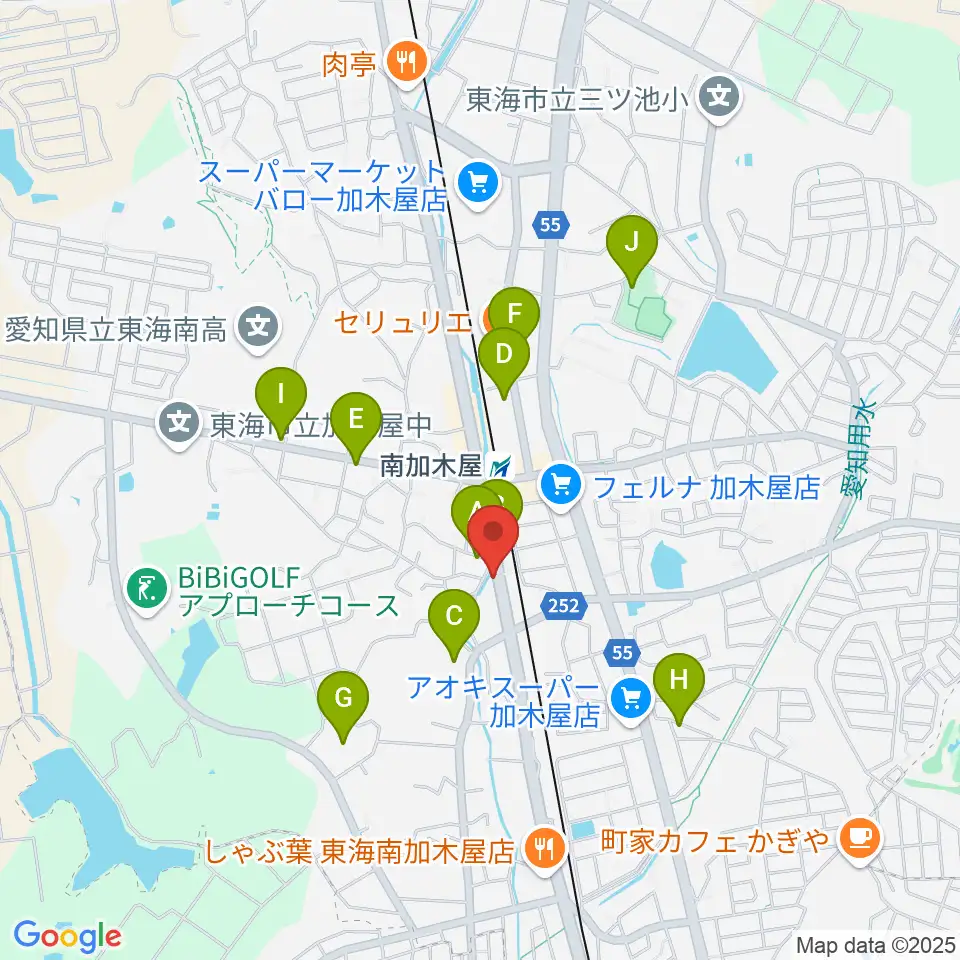 (株)マツイシ楽器店ミュージックスポットマツイシ周辺の駐車場・コインパーキング一覧地図