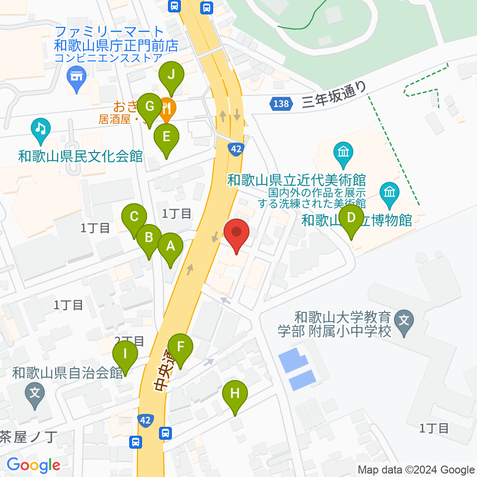 服部楽器周辺の駐車場・コインパーキング一覧地図