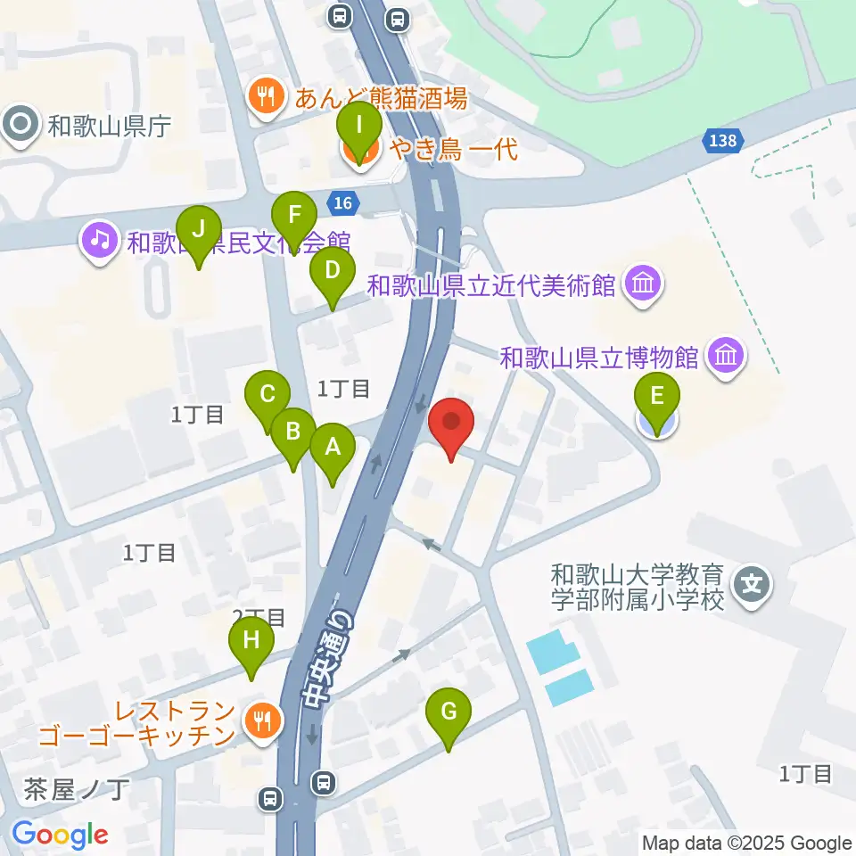 服部楽器周辺の駐車場・コインパーキング一覧地図