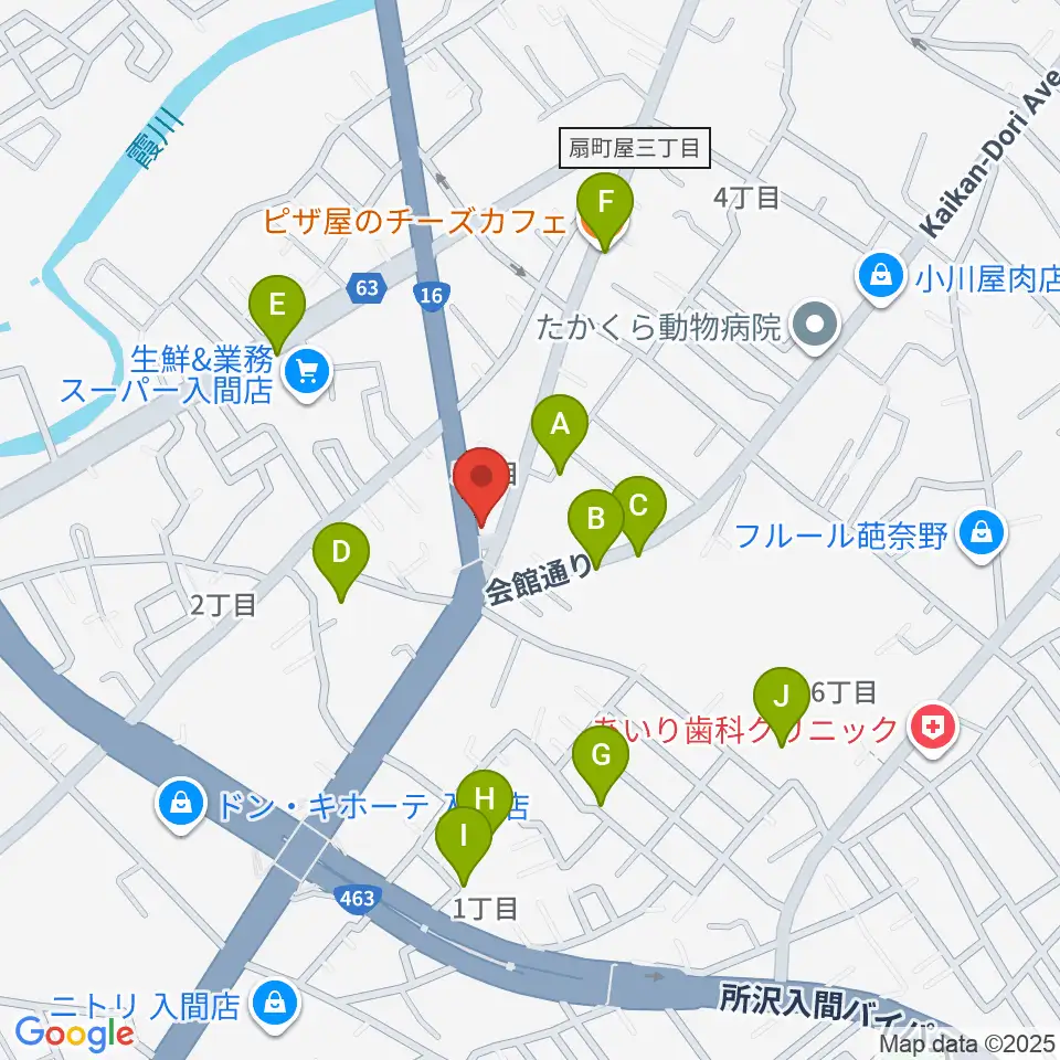 平野楽器周辺の駐車場・コインパーキング一覧地図