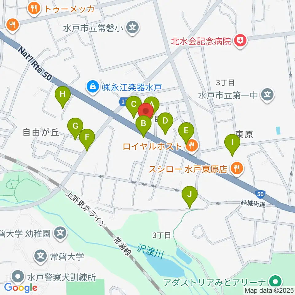 平山ピアノ社周辺の駐車場・コインパーキング一覧地図