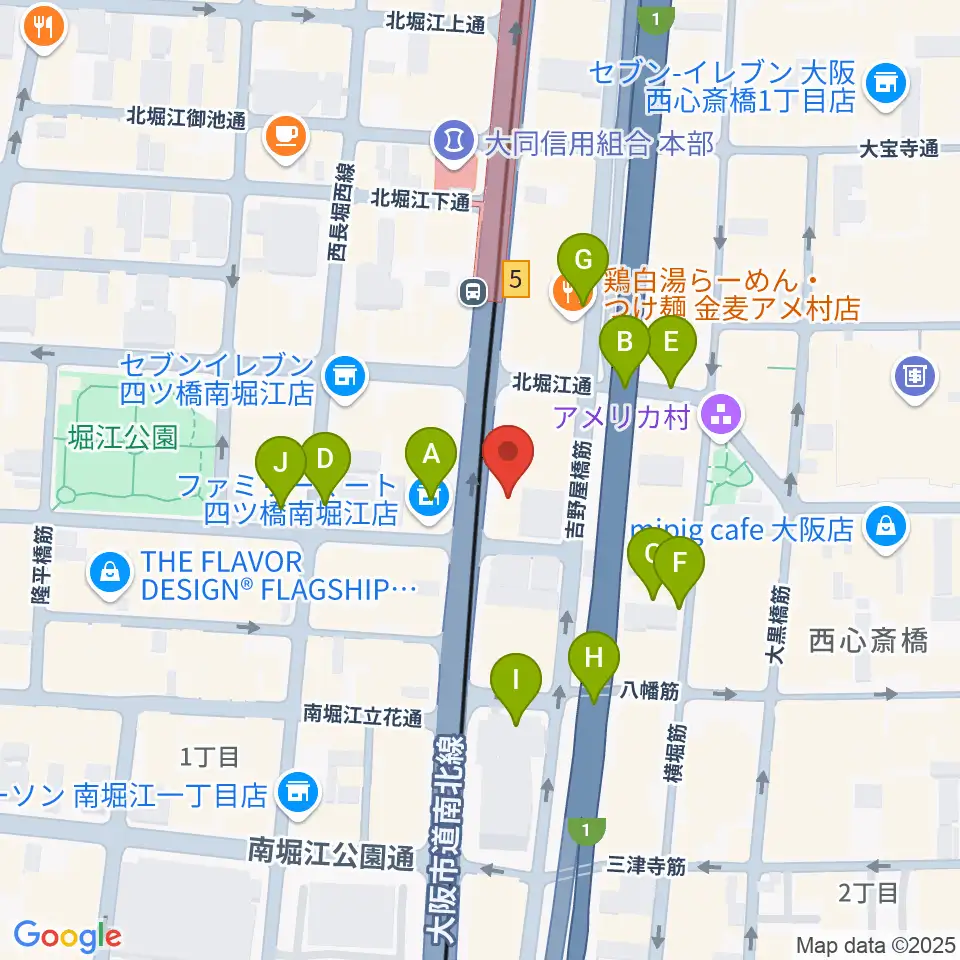 ギターリックス周辺の駐車場・コインパーキング一覧地図