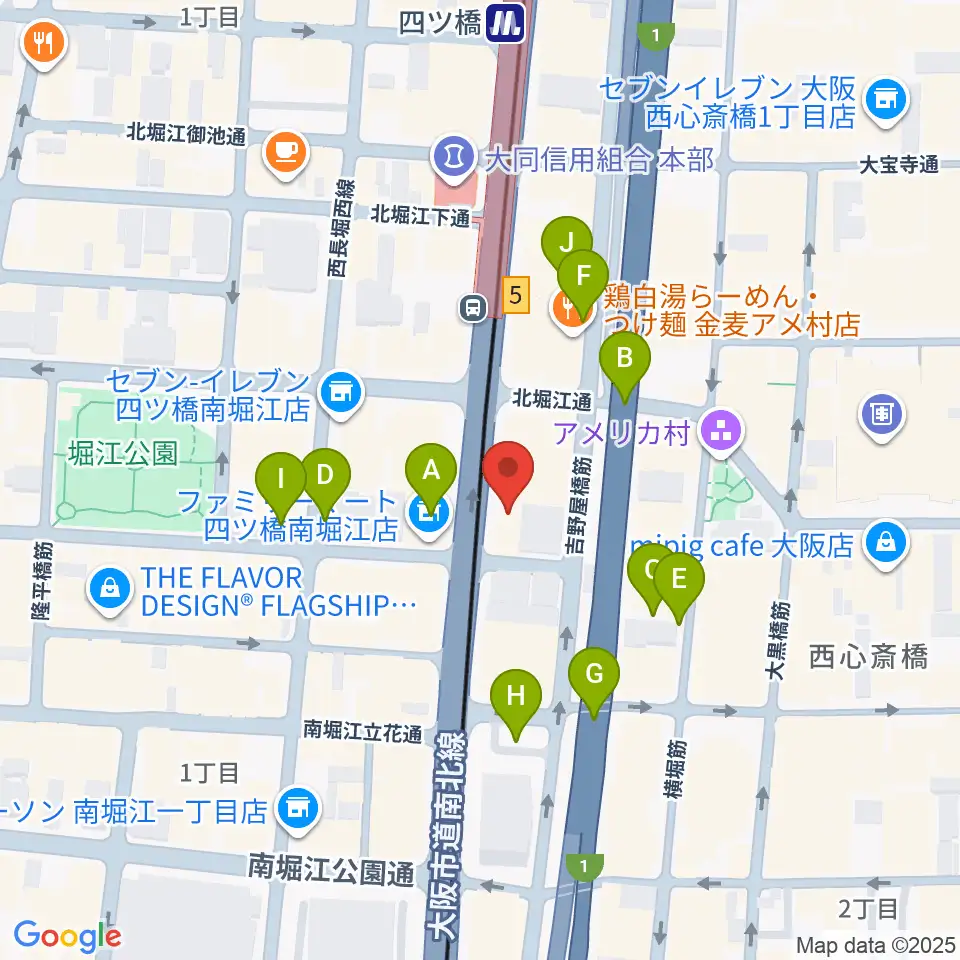 ギターリックス周辺の駐車場・コインパーキング一覧地図