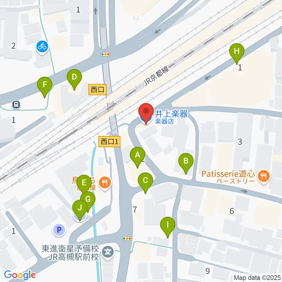 アコースティックプラザ井上楽器周辺の駐車場・コインパーキング一覧地図