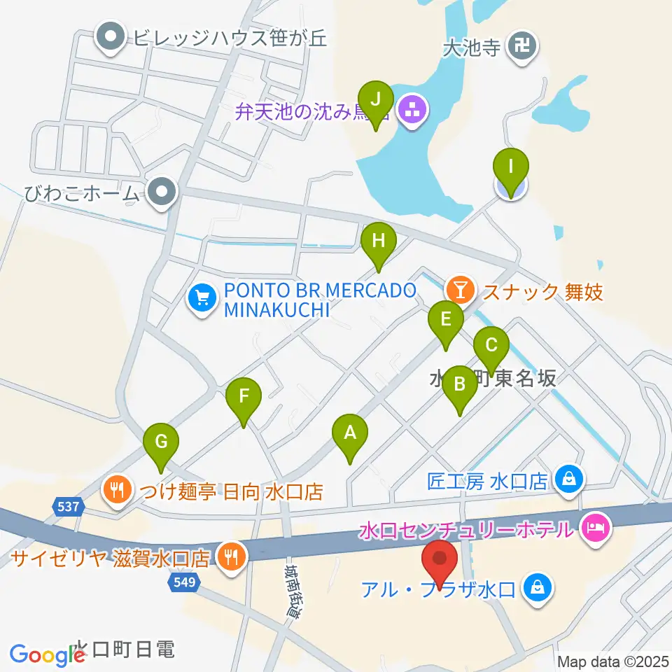 イシオカ楽器周辺の駐車場・コインパーキング一覧地図