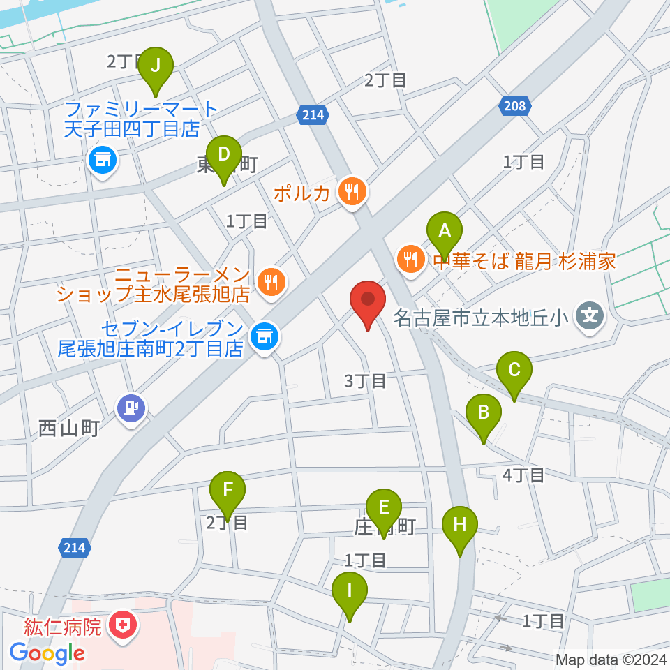 岩本ケース周辺の駐車場・コインパーキング一覧地図