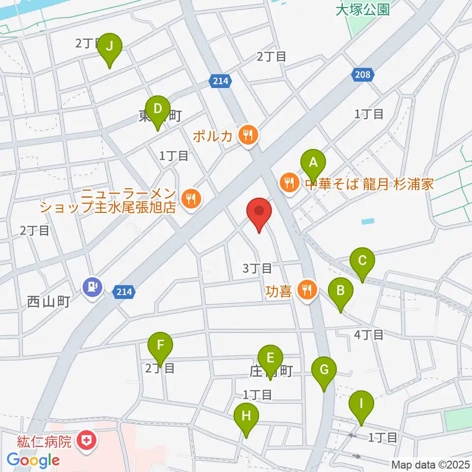 岩本ケース周辺の駐車場・コインパーキング一覧地図