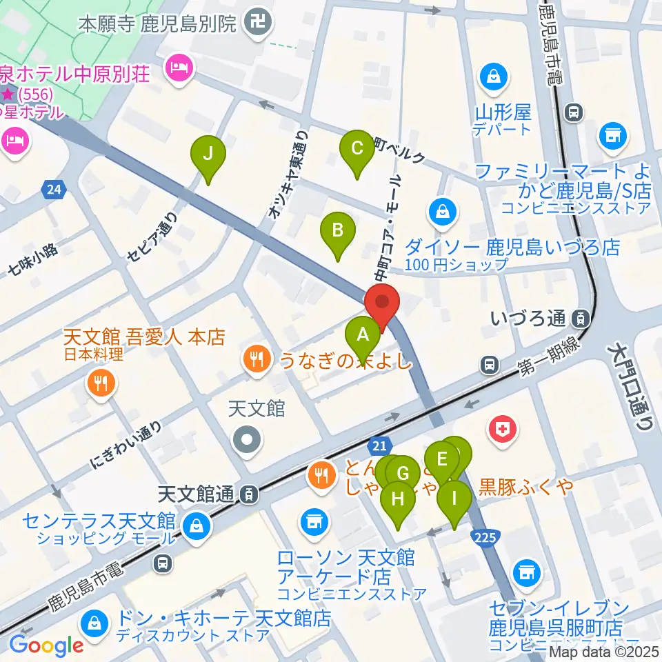 十字屋クロス周辺の駐車場・コインパーキング一覧地図