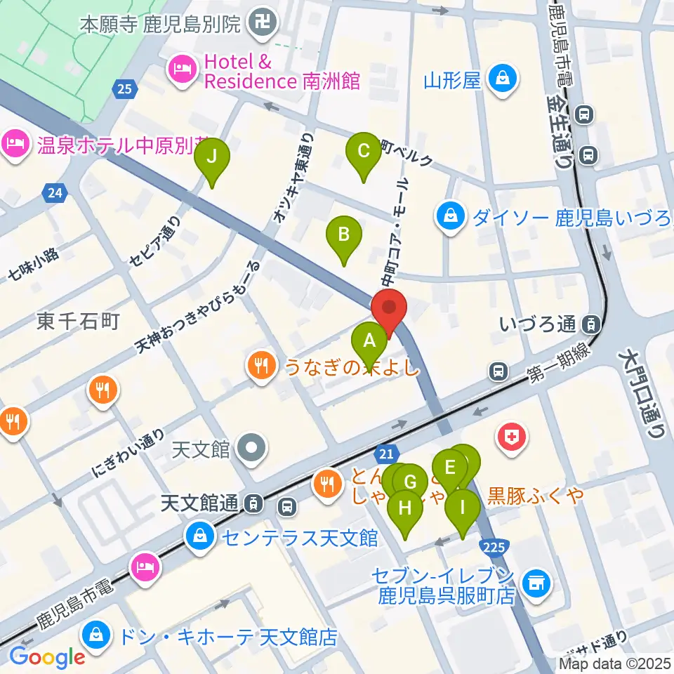 十字屋クロス周辺の駐車場・コインパーキング一覧地図