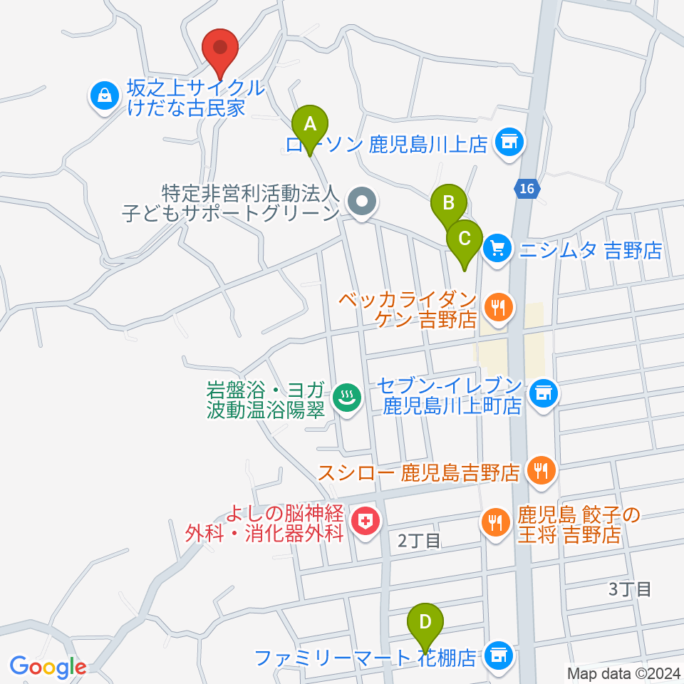 鹿児島ピアノ配送センター周辺の駐車場・コインパーキング一覧地図