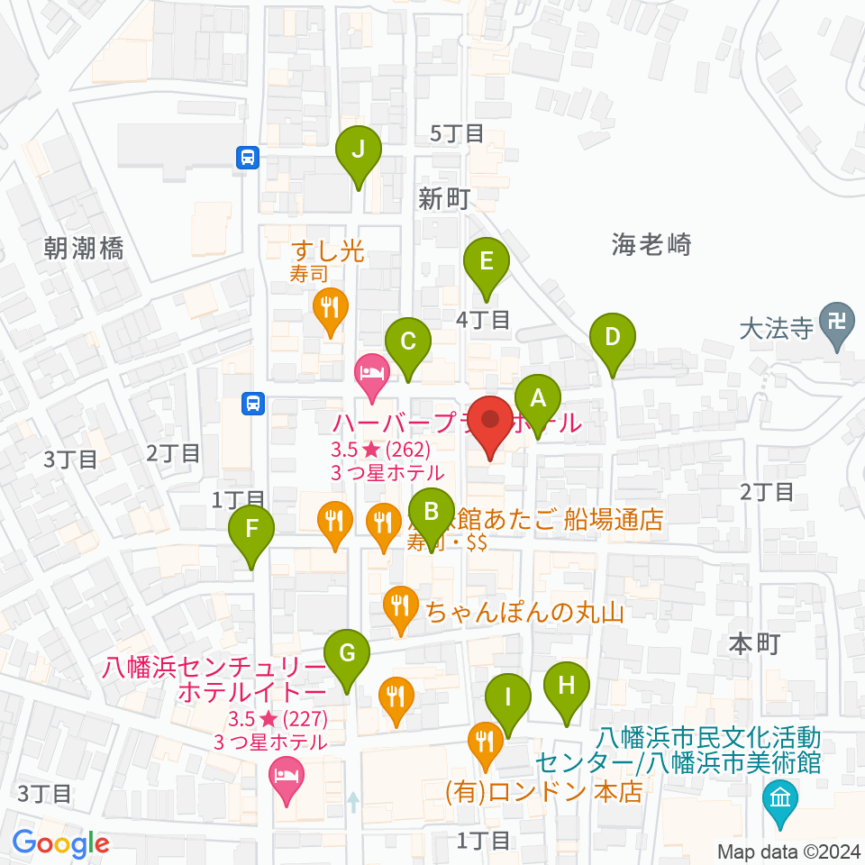 カジタ楽器店 八幡浜店周辺の駐車場・コインパーキング一覧地図