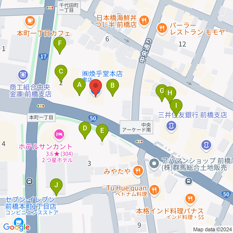 煥乎堂周辺の駐車場・コインパーキング一覧地図