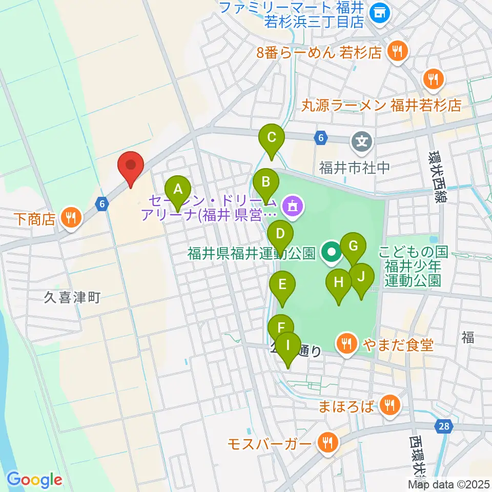 音楽工房かわばた周辺の駐車場・コインパーキング一覧地図